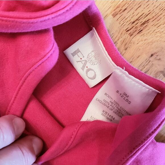 FAO Swartz Tutu Ruffle Hot Pink Romper - Picture 5 of 6